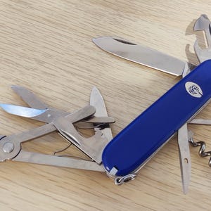 Victorinox Swiss Army Knife Deluxe Climber Blue Gerling Konzern metal inlay