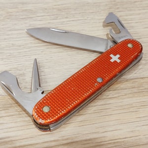 オールド　ビクトリノックス　ELINOX　エリノックス　オレンジ VTG RARE VICTORINOX ELINOX SWISS ARMY RED OLD CROSS FARMER