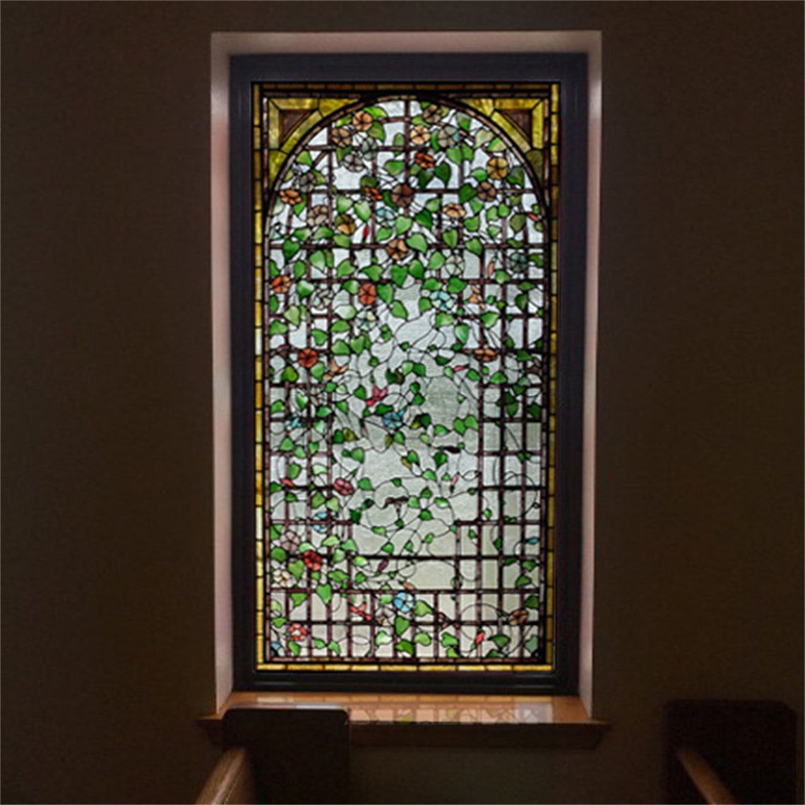 Custom Size Stained Glass Window Film Frosted Privacy Window Etsy