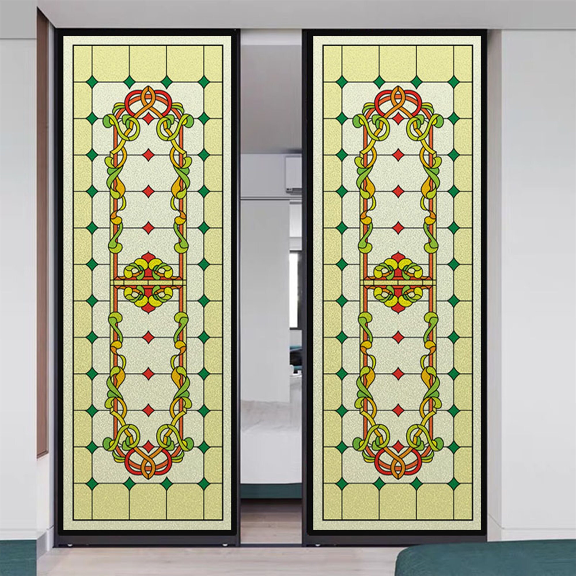 AINH Confidentialité Des Vitraux Films Pour Fenêtre,Église Statique De