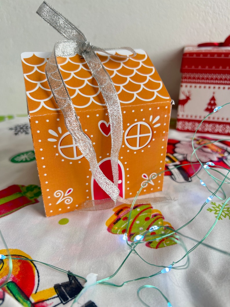 House Box SVG Template Treat Box Template Gingerbread House Etsy