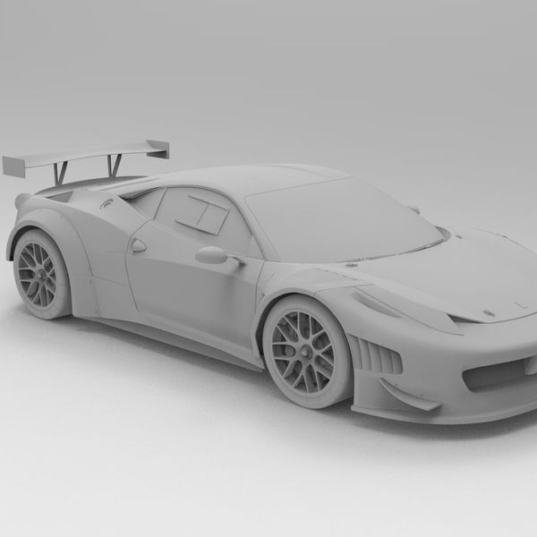 3D Ferrari 458 GT3 Race Car STL File