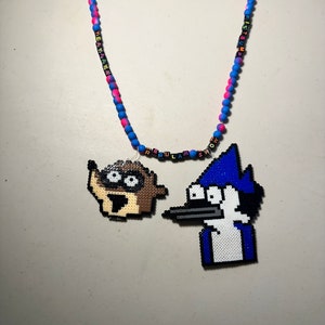 Regular Show Perler Necklace