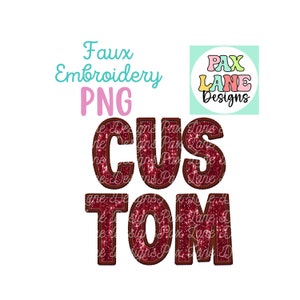 Faux Embroidery png, Custom Sequins png, Custom glitter wording, Custom Glitter mascot, Custom Patches design, Faux Glitter Png, faux sequin