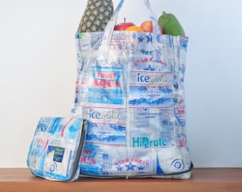 Recycled Smart Bag made from Plastic Water Sachets