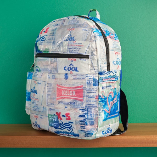 Recycled Schoolbag / Rucksack Made from Plastic Waste