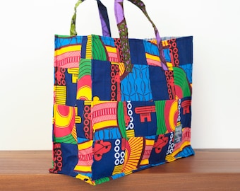 Recycled Tote Bag made from Plastic Waste and Fabric Off Cuts