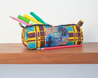 Recycled Pencil Case made from Plastic Waste and Fabric Off Cuts