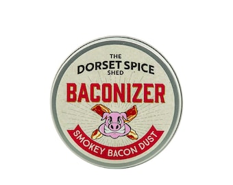 The Dorset Spice Shed Baconizer Smokey Bacon Dust - Meat Free Bacon Flavour Seasoning Blend - Makes Anything Taste of Smokey Bacon