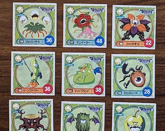 ヴィンテージ レトロ ドラゴンクエスト ステッカー 9枚セット 画像参照