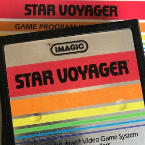 Atari STAR VOYAGER 1980s Video Game Cartridge with Original Instructions