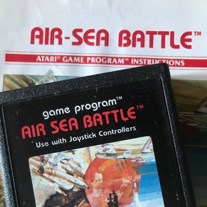 Atari Air Sea Battle Vintage Game Cartridge with Original Instructions