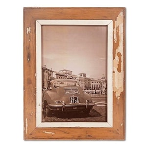 Reclaimed wood picture frame - A3 rectangular | Vintage, rustic | with glass pane | Unique piece | Recycled construction timber | Handmade in Cape Town, South Africa