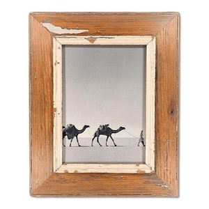 Reclaimed wood picture frame - A4 rectangular | Vintage, rustic | with glass pane | Unique piece | Recycled construction timber | Handmade in Cape Town, South Africa