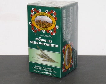Biedouwvalley Rooibos Tee unfermentiert | koffeinfrei |ohne Zusatzstoffe und künstliche Aromen| vollmundig und mild| 40 Beutel je 2,5g[100g]