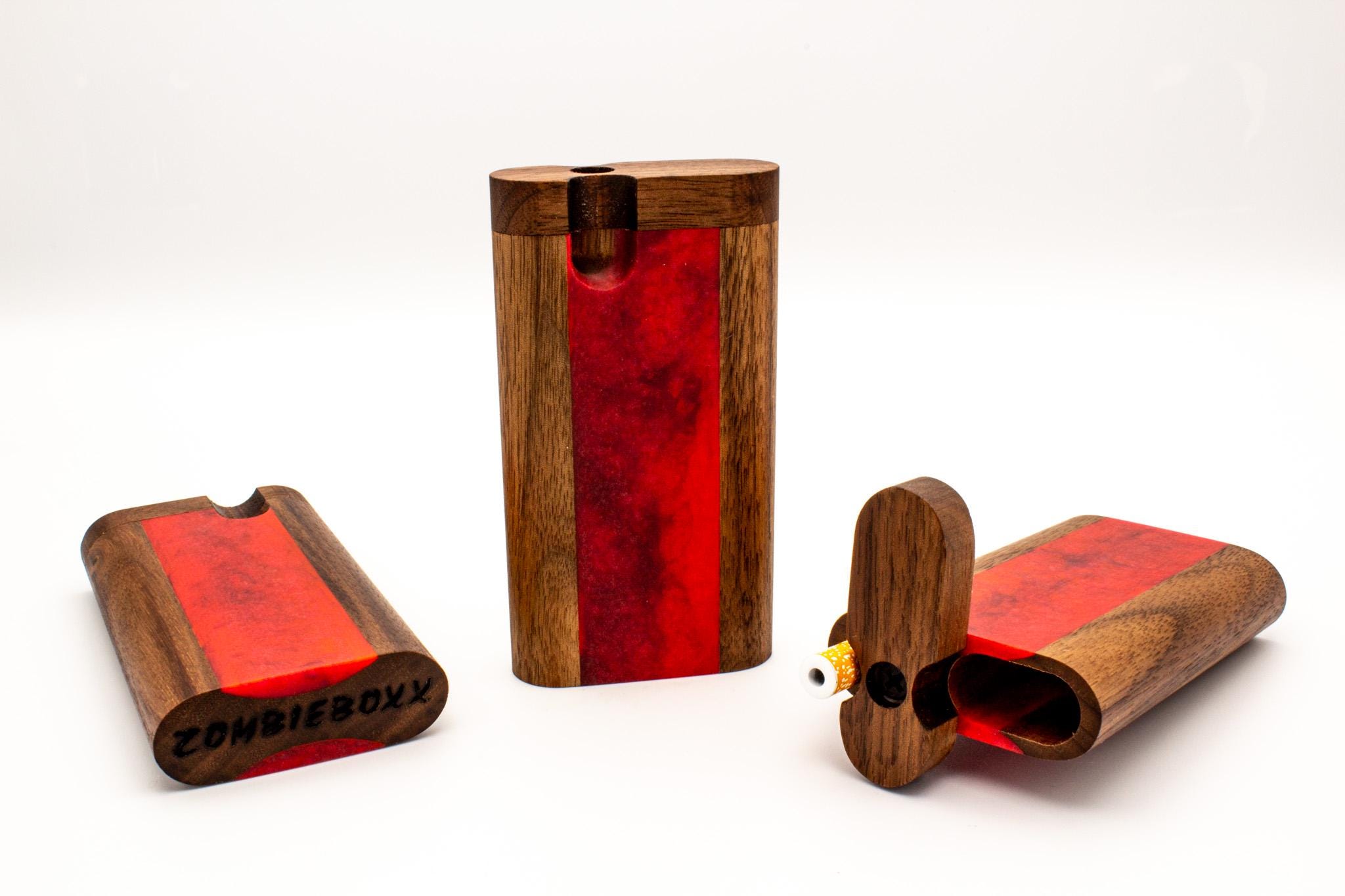 Black Walnut Dugout: Resin Epoxy Inlay - Zombieboxx Midz - Etsy