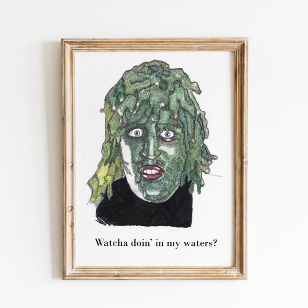 Old Gregg, The Mighty Boosh wall art print unframed 8x10 inch