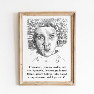 Liz Asher, Madeleine Wool, Garth Marenghi's Darkplace Alice Lowe portrait wall art print unframed