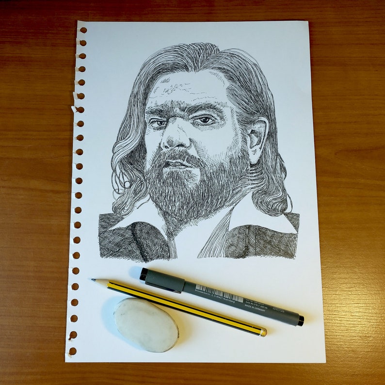 Laszlo What We Do in the Shadows Wall Art ORIGINAL DRAWING, Mounted - Etsy - What We Do In The Shadows Wall Art
