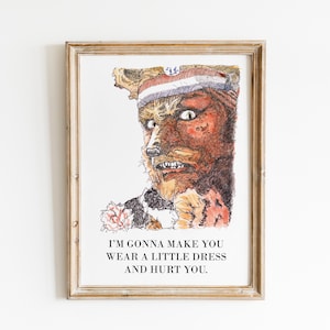 Crack Fox, The Mighty Boosh, Julian Barratt portret kunst aan de muur print niet ingelijst