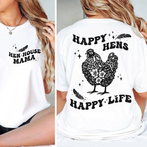 Hen House Mama svg, Huhn Mama svg, Huhn svg, Huhn Lady png, Gehöft svg, Nur ein Mädchen, das Hühner liebt, Damenhuhn-Shirt Png