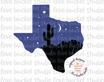 Texas Night Sky SVG, Western State Outline, Rodeo, Country Girl (Digital Download)