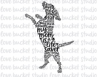 Dog Rescue Mom png, Paw print svg, Animal Rescue Sublimation, Animal Rights Clip Art, dog lover svg, Gift For Dog Mom, Rescue Mom svg