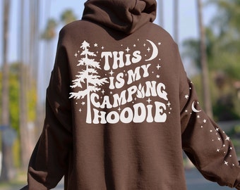 Camping Hoodie SVG Clipart, Girls Trip Camp Life, Campfire PNG (Digital Download)