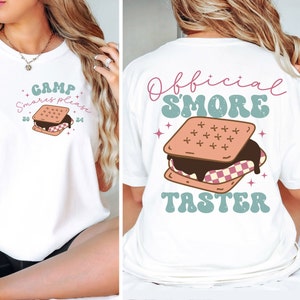 Camping svg, S'more Taster png, Marshmallows Funny Camp Crew, Vamos brindar Sublimação, Placa de fogueira, Balde de vida de acampamento, Decoração de campista