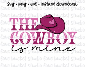 Cowboy Lover PNG, Western Valentine, Trendy Vday (Digital Download)