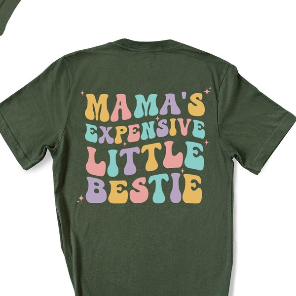 Mama's Expensive Little Bestie Shirt, Retro Infant, Mama's Mini Toddler Tee, Funny Toddler Shirt, Matching Mom and Me Tee, Funny Youth Sweat