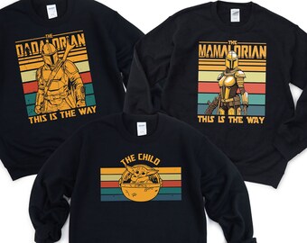 Dadalorian And The Child Matching Shirt, Mamalorian And The Child Sweatshirt, Matching Family Hoodie, Mothers Day Shirt, Fathers Day Shirt