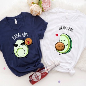 Mamacado Shirt, Papacado Tshirt, Avocado Couple Pregnancy Announcement Shirt, Pregnancy Shirt, Couple Shirt, Pregnancy Gift,Baby Shower Gift image 4