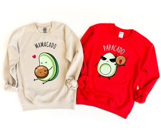 Magliette Premaman Felpa Con Cappuccio Mamacado Gravidanza - Design Divertente Avocado Per Future Mamme Felpa Con Cappuccio Maternità