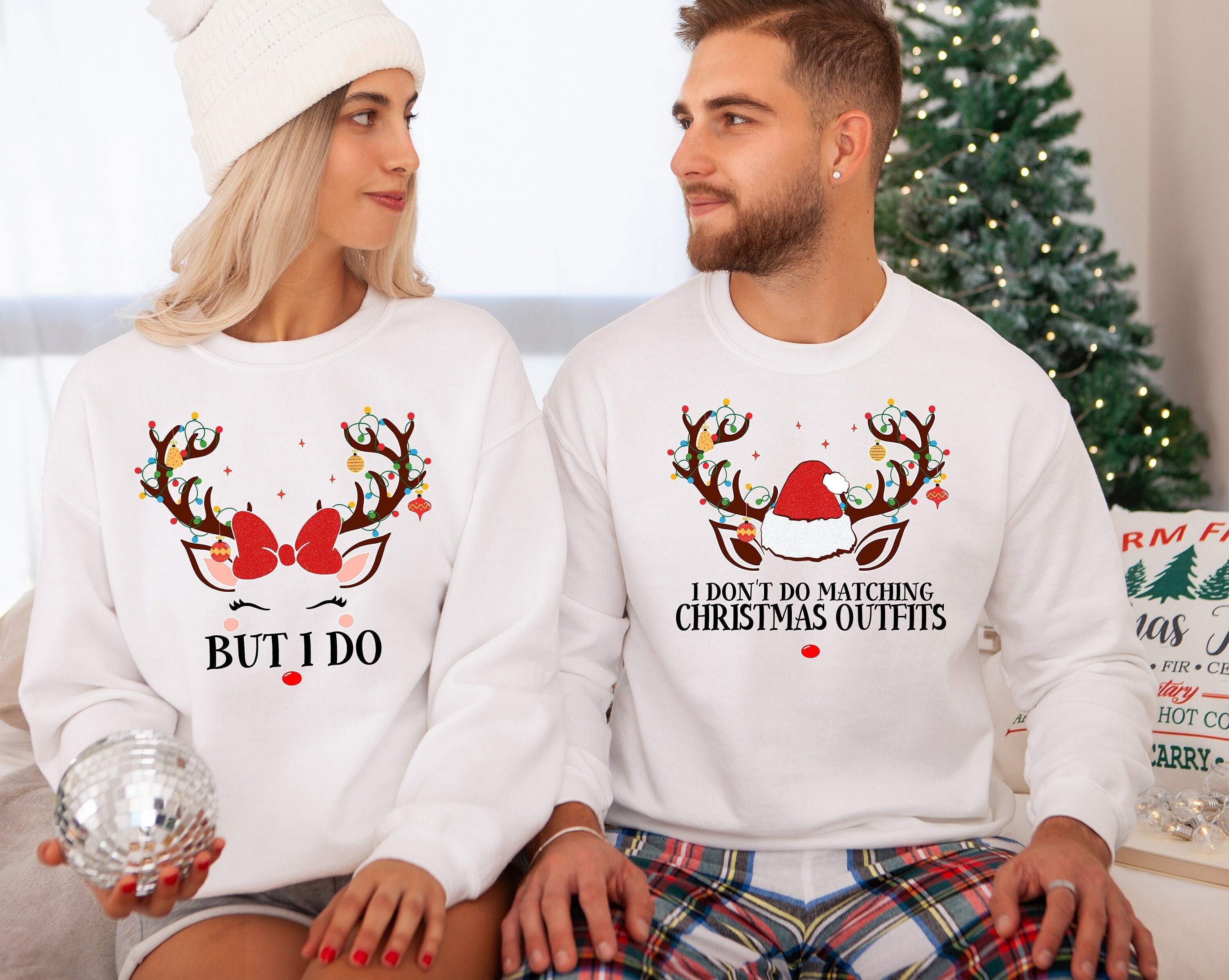 Couples matching christmas outfits deals