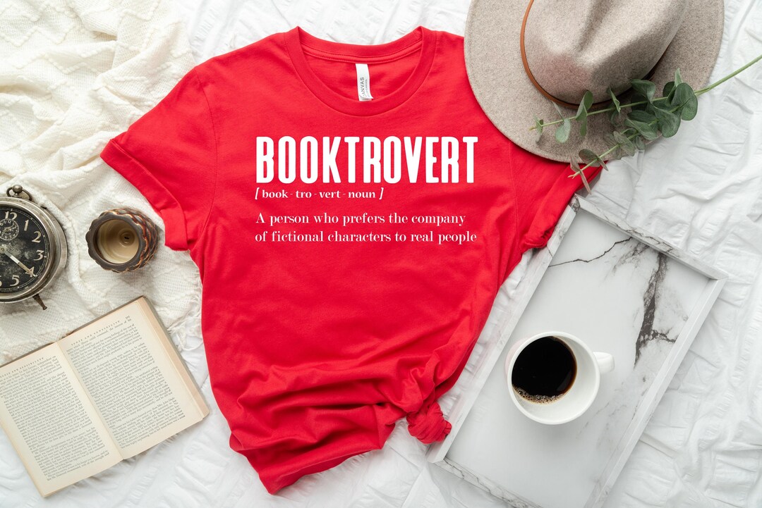 Booktrovert Tshirt Definition Shirts Nerd Tshirt Bookish Etsy