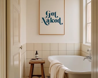 Get Naked Giclée Art Print // Indie Art // A4 A3 A2