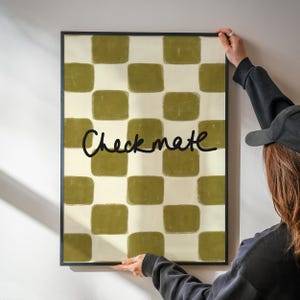 Checkmate Retro Game Giclée Art Print  // Indie Art // A4 A3 A2