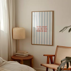 90s Music Bedroom Art Print Don't Look Back In Anger | Indie Wall Art | Playful & Nostalgic Home Decor| A4–A2 Sizes | UK Printed |