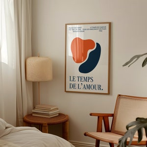 Le Temps De L'Amour (Die Zeit Der Liebe) Französischer abstrakter Giclée-Kunstdruck// Indie Art // Music Art // A4 A3 A2