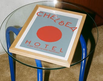 The Chelsea Hotel 1960's New York Giclée Art Print  // Indie Art // A4 A3 A2