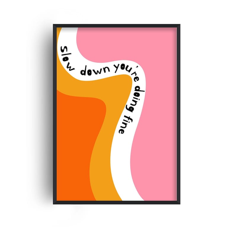 Slow Down Lyric Giclée Print: Retro Indie Art image 5