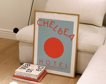 The Chelsea Hotel 1960's New York Giclée Art Print  // Indie Art // A4 A3 A2