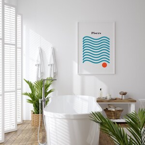 Pisces Zodiac Star Sign Giclée Art Print // Wall Art // Indie Art // A4 A3 A2
