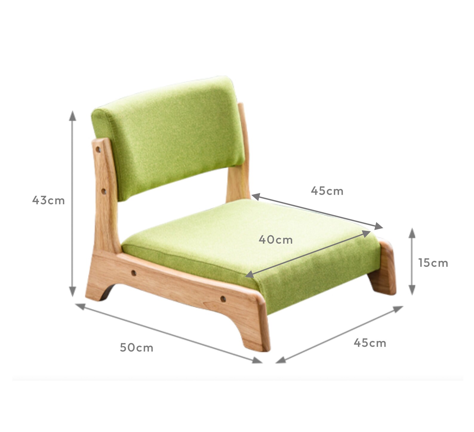 Damedai Japanese Floor Chair Wood Tatami Zaisu Legless Chair Etsy