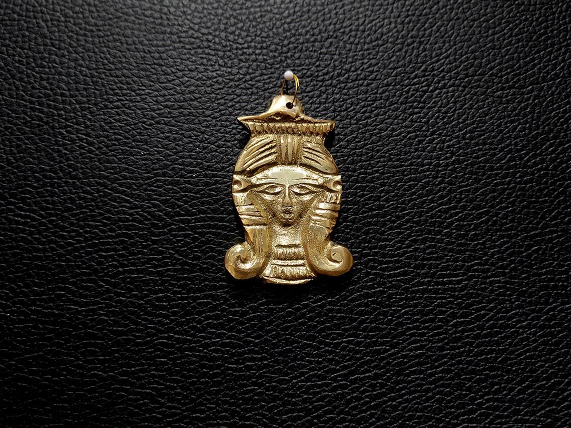 Copper Amulet Hathor Copper Amulet: Egyptian Protection Necklace - Etsy