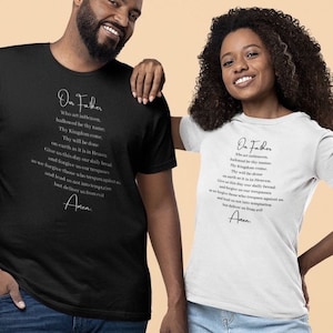 Our Father Shirt, The Lords Prayer Shirt, Prayer Shirt, Praying Shirt, Catholic Shirt, Christian Shirt, Christian Gift