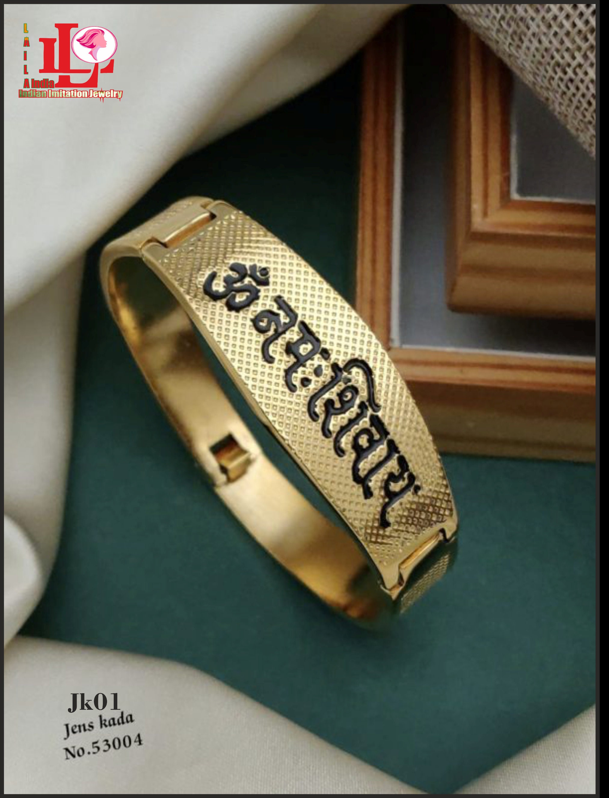 Fancy Brass Direct Gold A. D. Gents Bracelet - Goodsdream