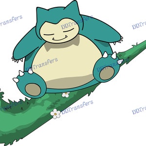 Fan Art Pocket Monster Snorlax Check - Ready to Press - DTF Transfer