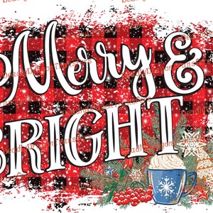 Merry And Bright Arrangement - Ready to Press - DTF Transfer